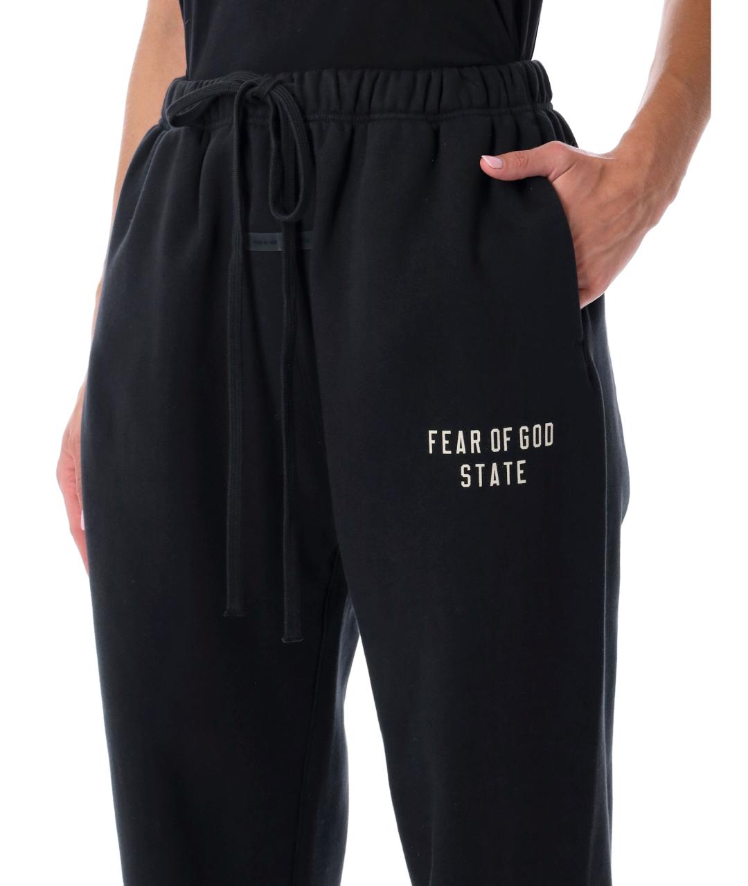 FEAR OF GOD ESSENTIALS Черные хлопковые спортивные брюки и шорты, фото 3