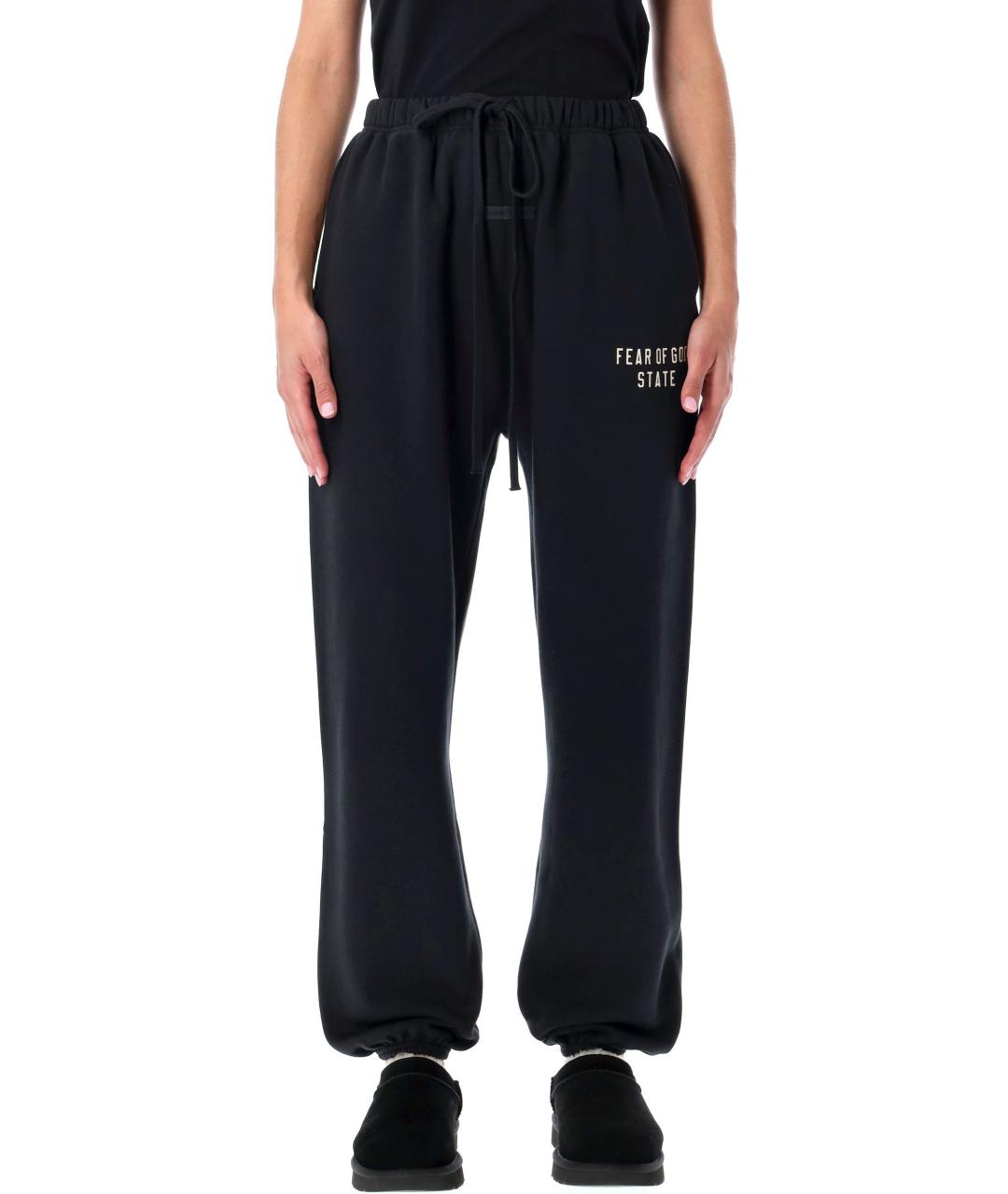 FEAR OF GOD ESSENTIALS Черные хлопковые спортивные брюки и шорты, фото 4