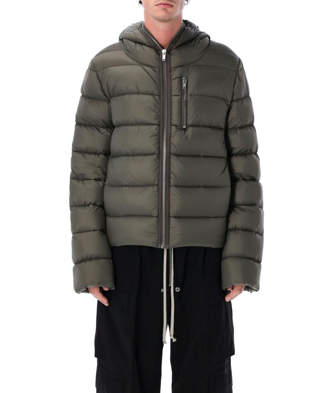 RICK OWENS Хаки полиамидовая куртка, фото 2