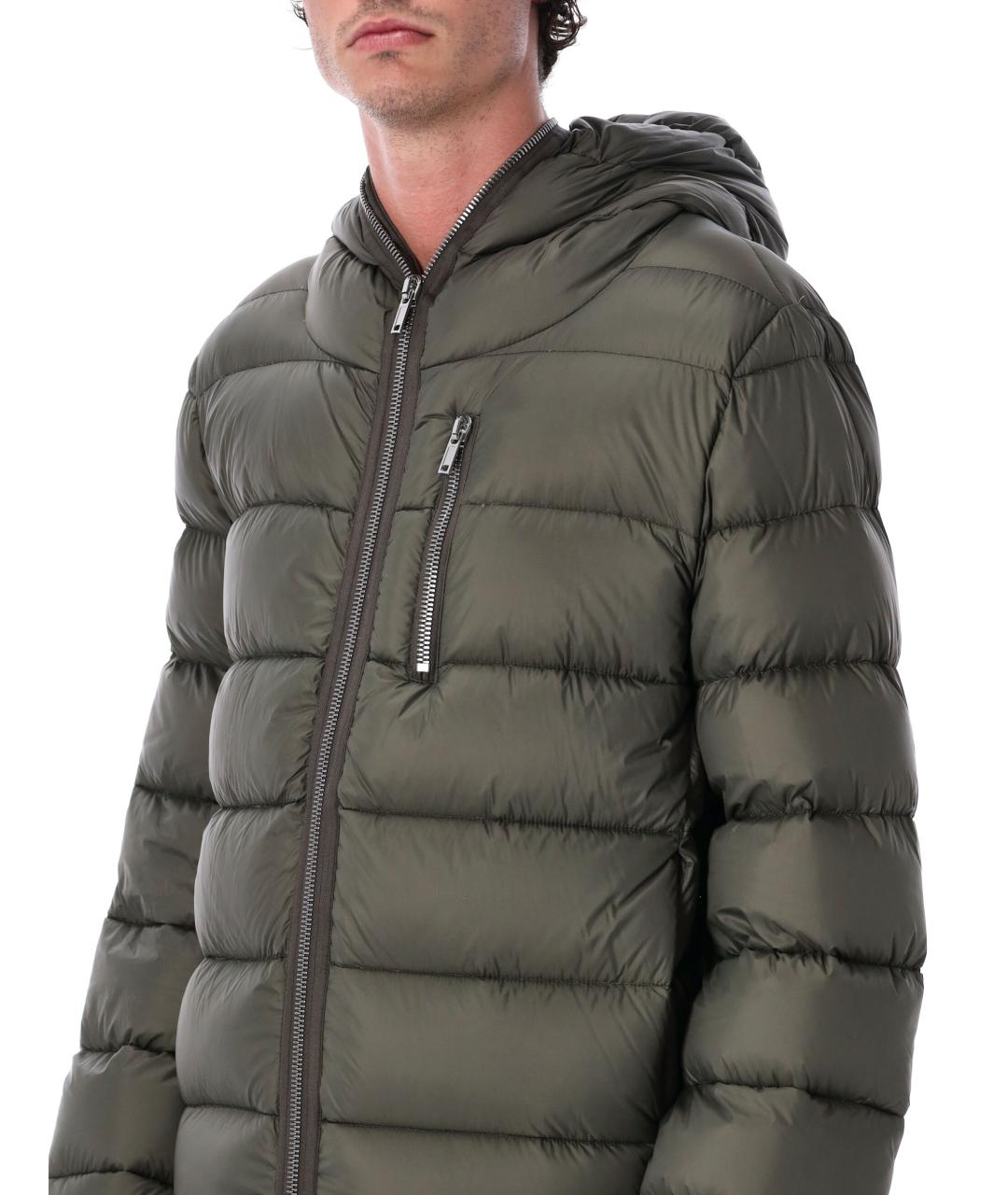 RICK OWENS Хаки полиамидовая куртка, фото 4