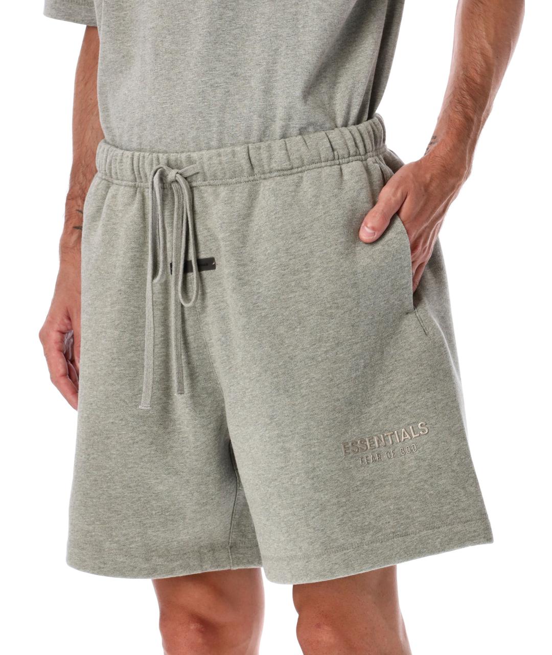 FEAR OF GOD ESSENTIALS Серые хлопковые шорты, фото 3