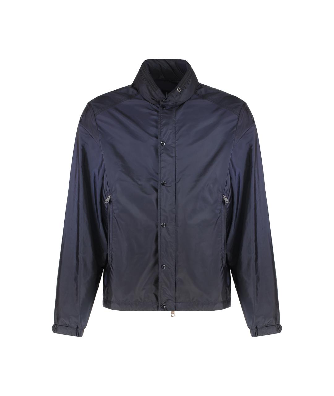 MONCLER Синяя полиамидовая куртка, фото 1