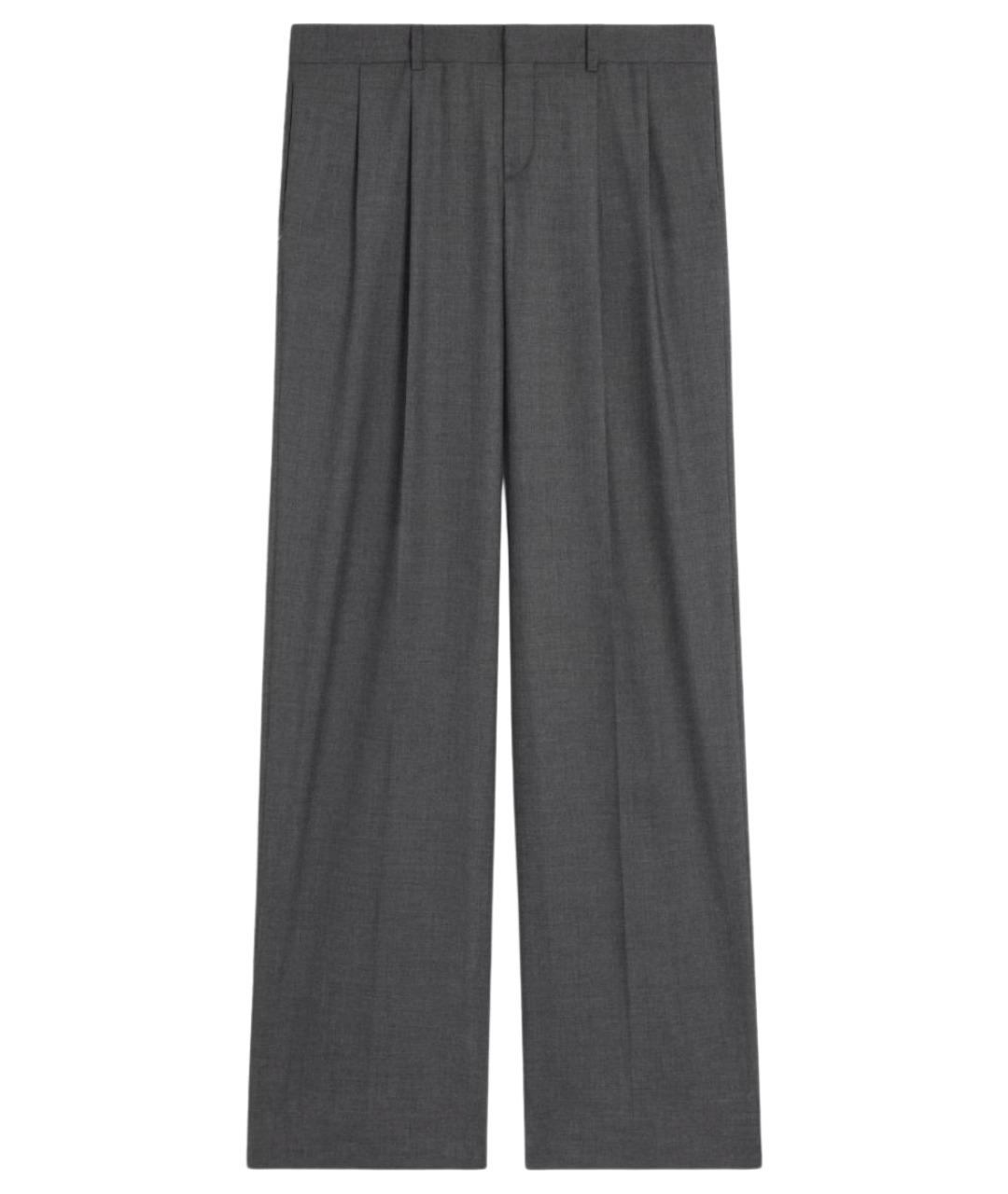 CELINE Серые кашемировые повседневные брюки, фото 1