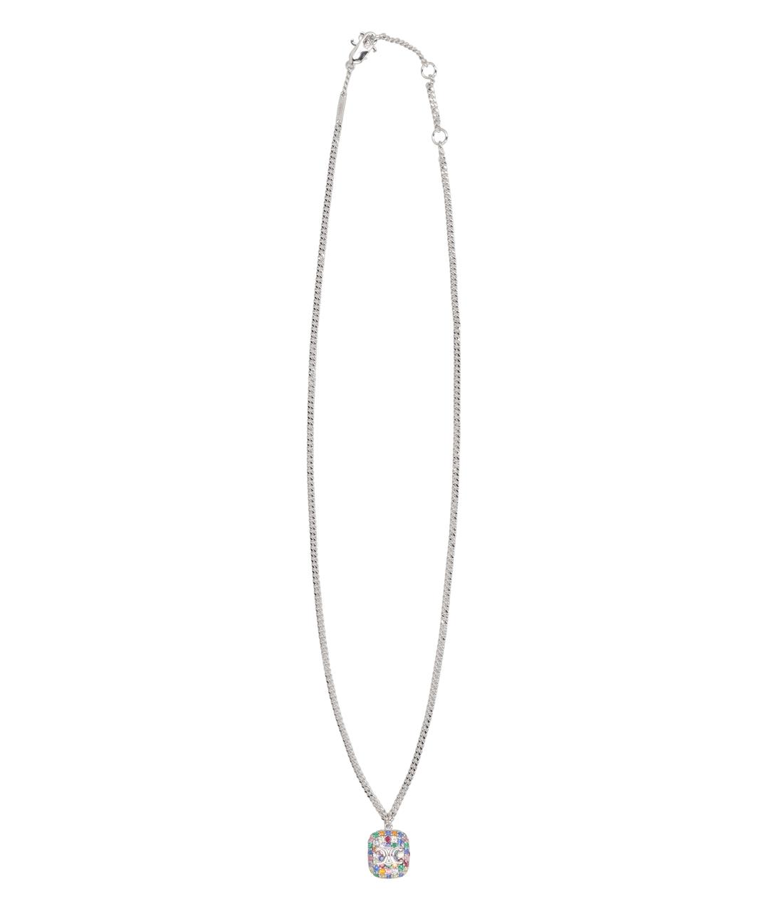 CELINE Серебряная латунная цепочка/подвеска, фото 2