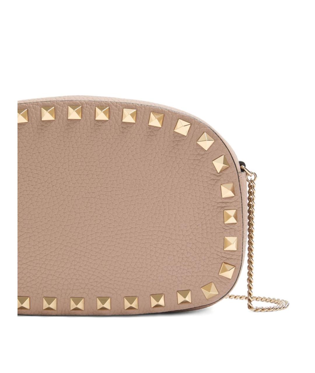 VALENTINO Розовая кожаная сумка с короткими ручками, фото 4