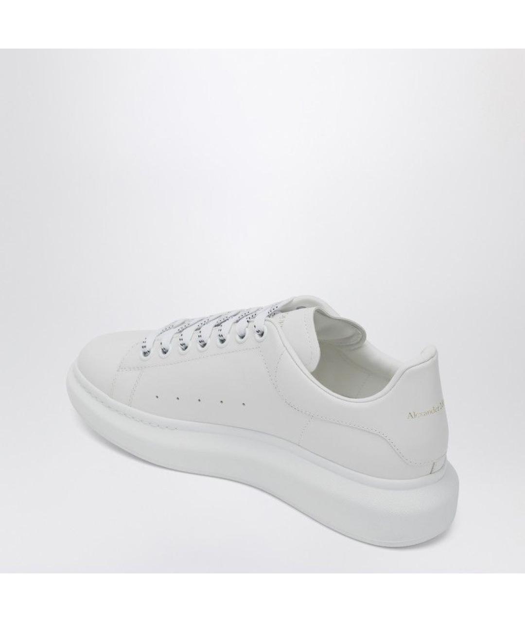 ALEXANDER MCQUEEN Белые кожаные низкие кроссовки / кеды, фото 2