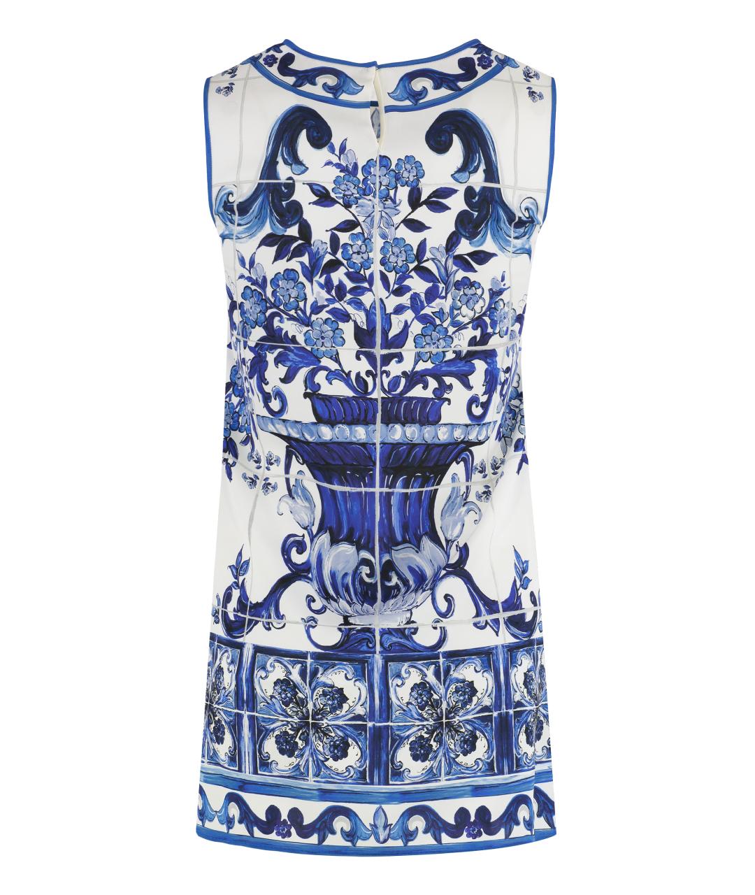 DOLCE&GABBANA Синяя шелковая блузы, фото 2