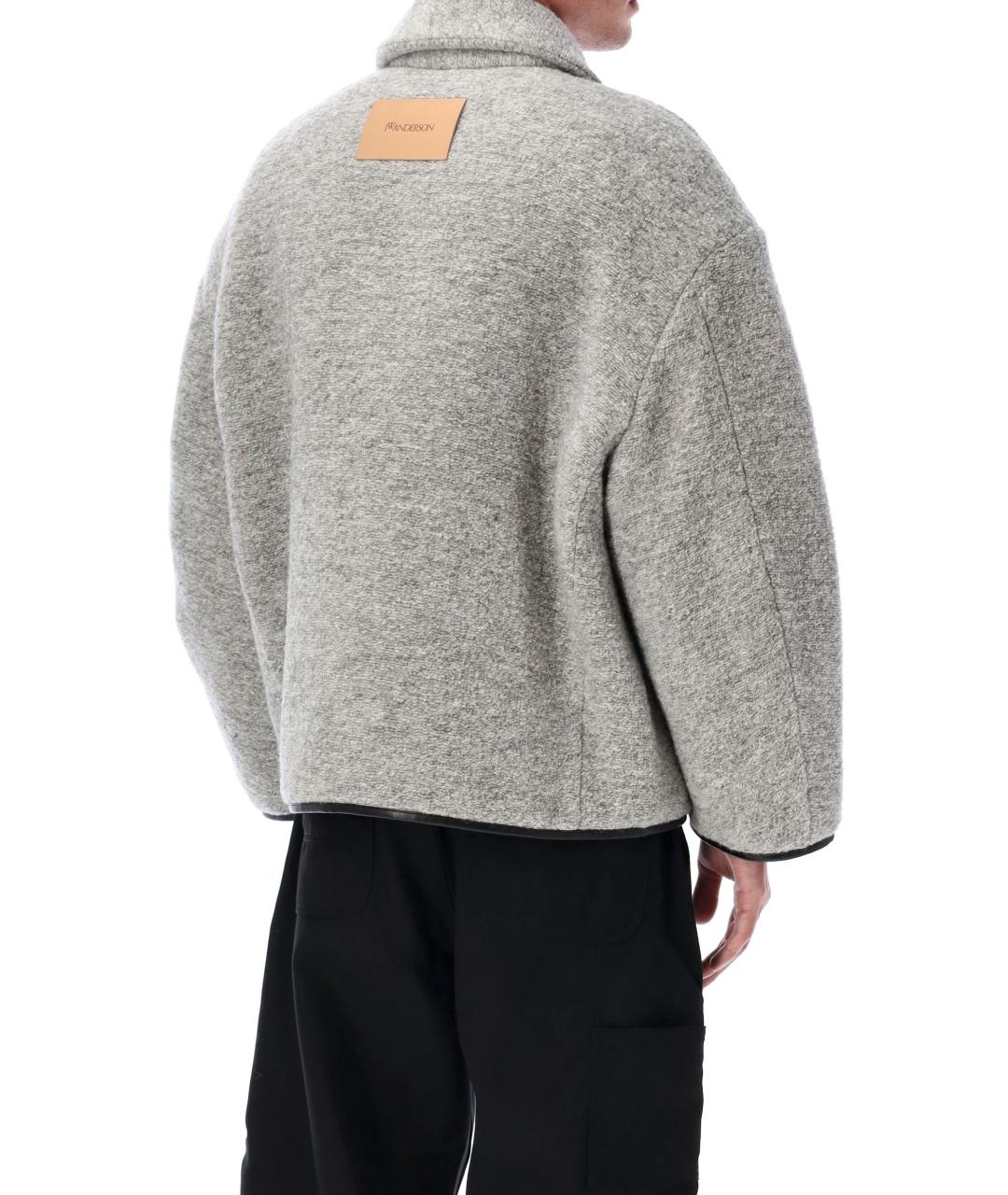 J.W.ANDERSON Серая шерстяная куртка, фото 3