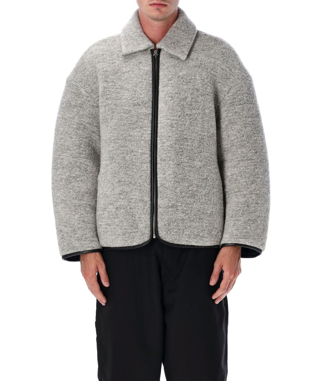 J.W.ANDERSON Серая шерстяная куртка, фото 2