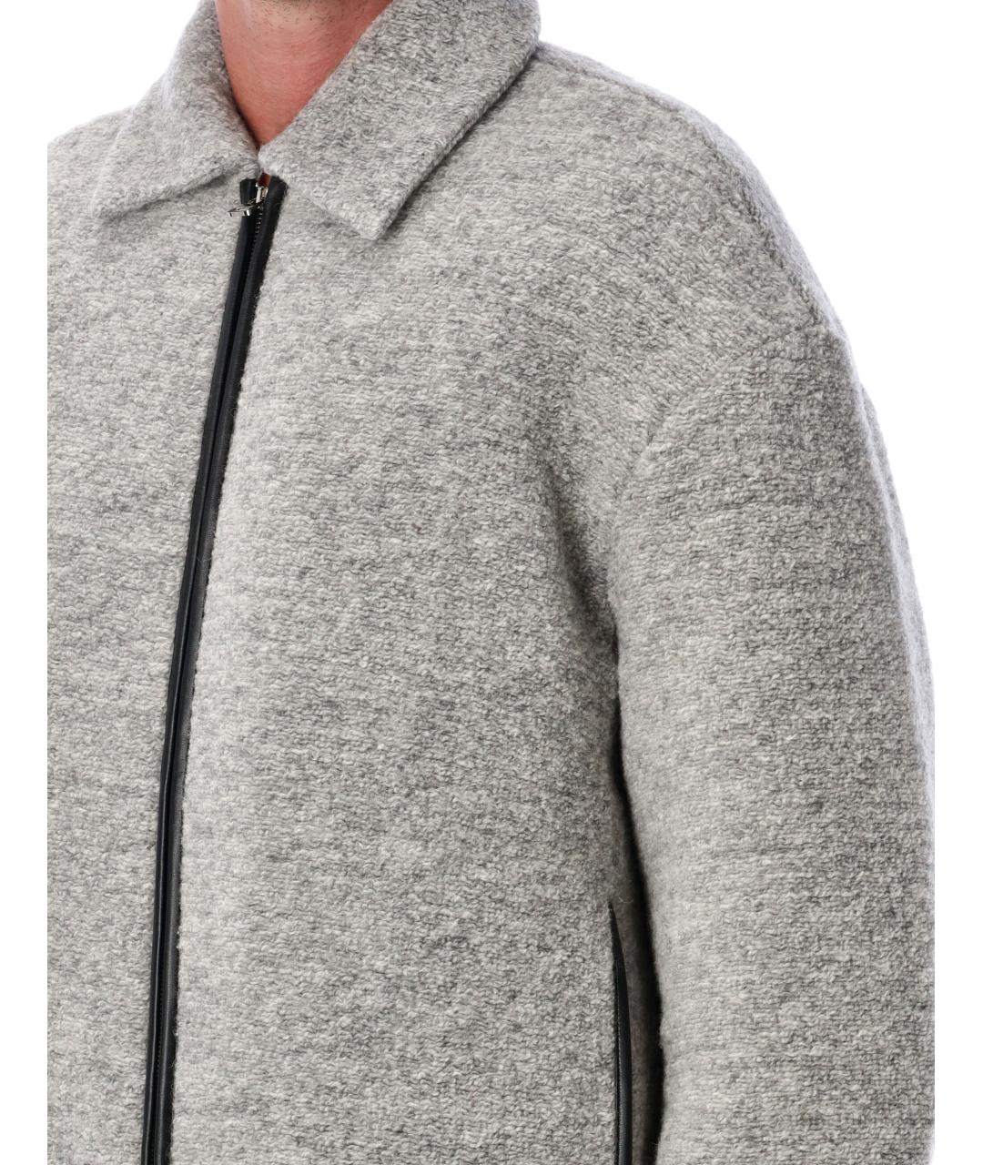 J.W.ANDERSON Серая шерстяная куртка, фото 4