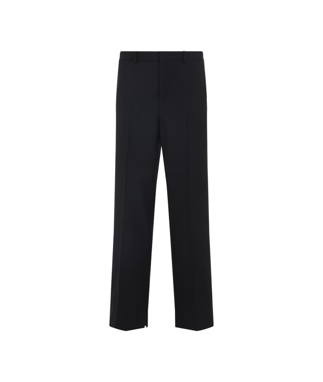 GUCCI Черные шерстяные классические брюки, фото 1