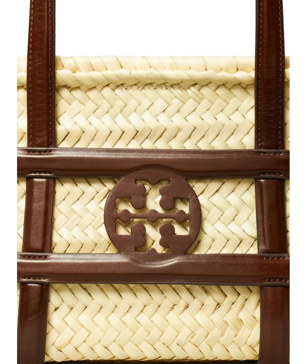 TORY BURCH Бежевая пелетеная сумка через плечо, фото 5