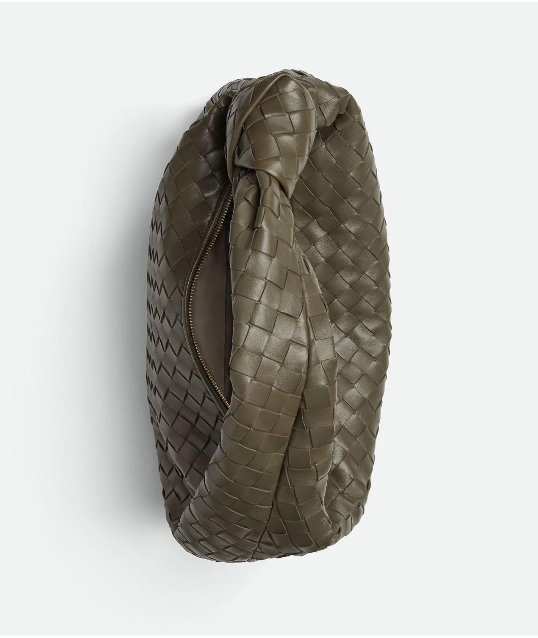 BOTTEGA VENETA Зеленая кожаная сумка через плечо, фото 2