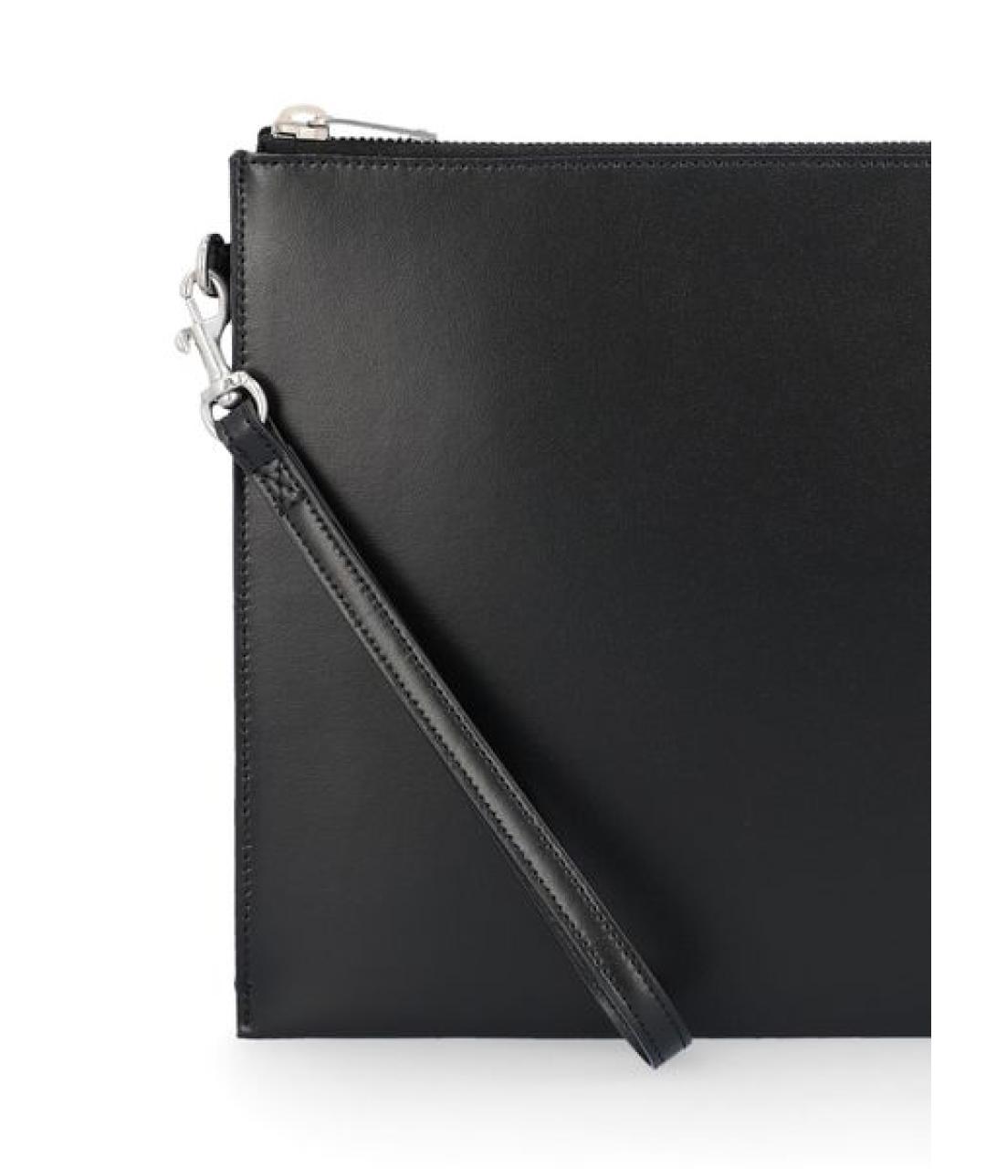 SAINT LAURENT Черная кожаная сумка на плечо, фото 4