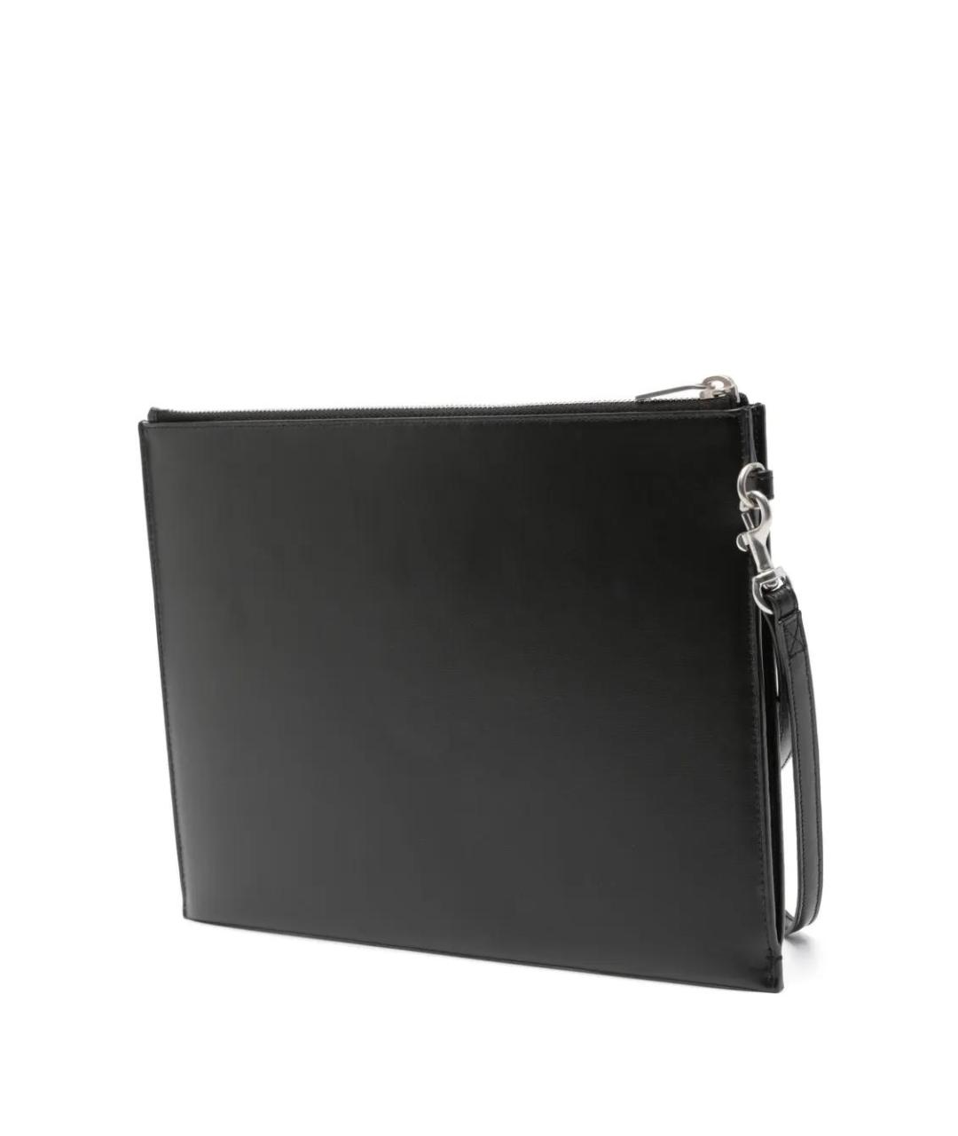 SAINT LAURENT Черная кожаная сумка на плечо, фото 2