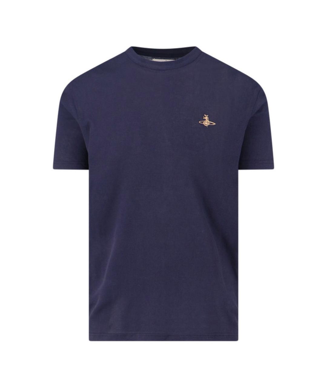 VIVIENNE WESTWOOD Синяя хлопковая футболка, фото 1