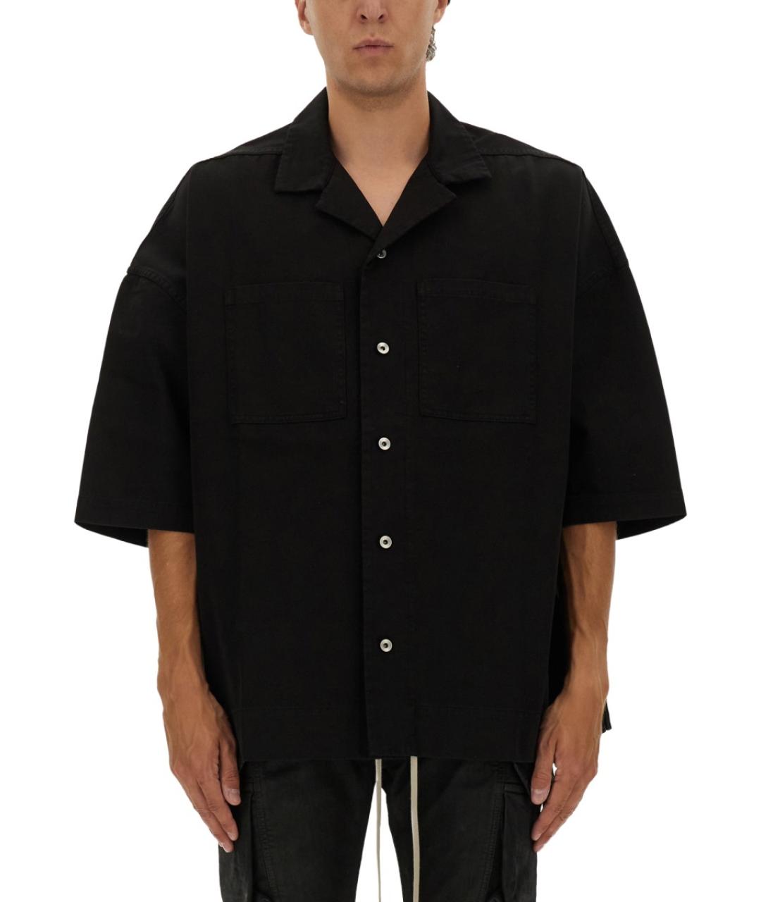 RICK OWENS DRKSHDW Черная хлопковая кэжуал рубашка, фото 2