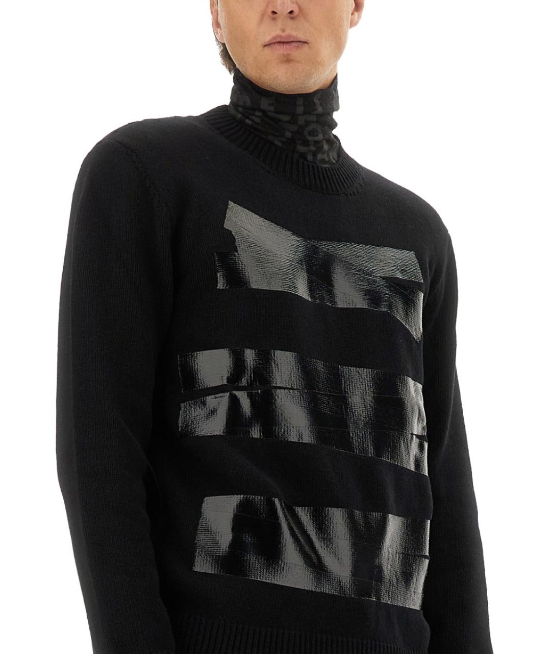 MM6 MAISON MARGIELA Черный шерстяной джемпер / свитер, фото 5