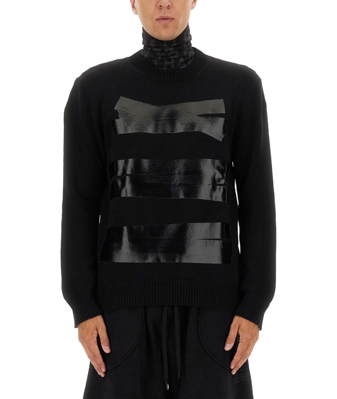 MM6 MAISON MARGIELA Черный шерстяной джемпер / свитер, фото 2