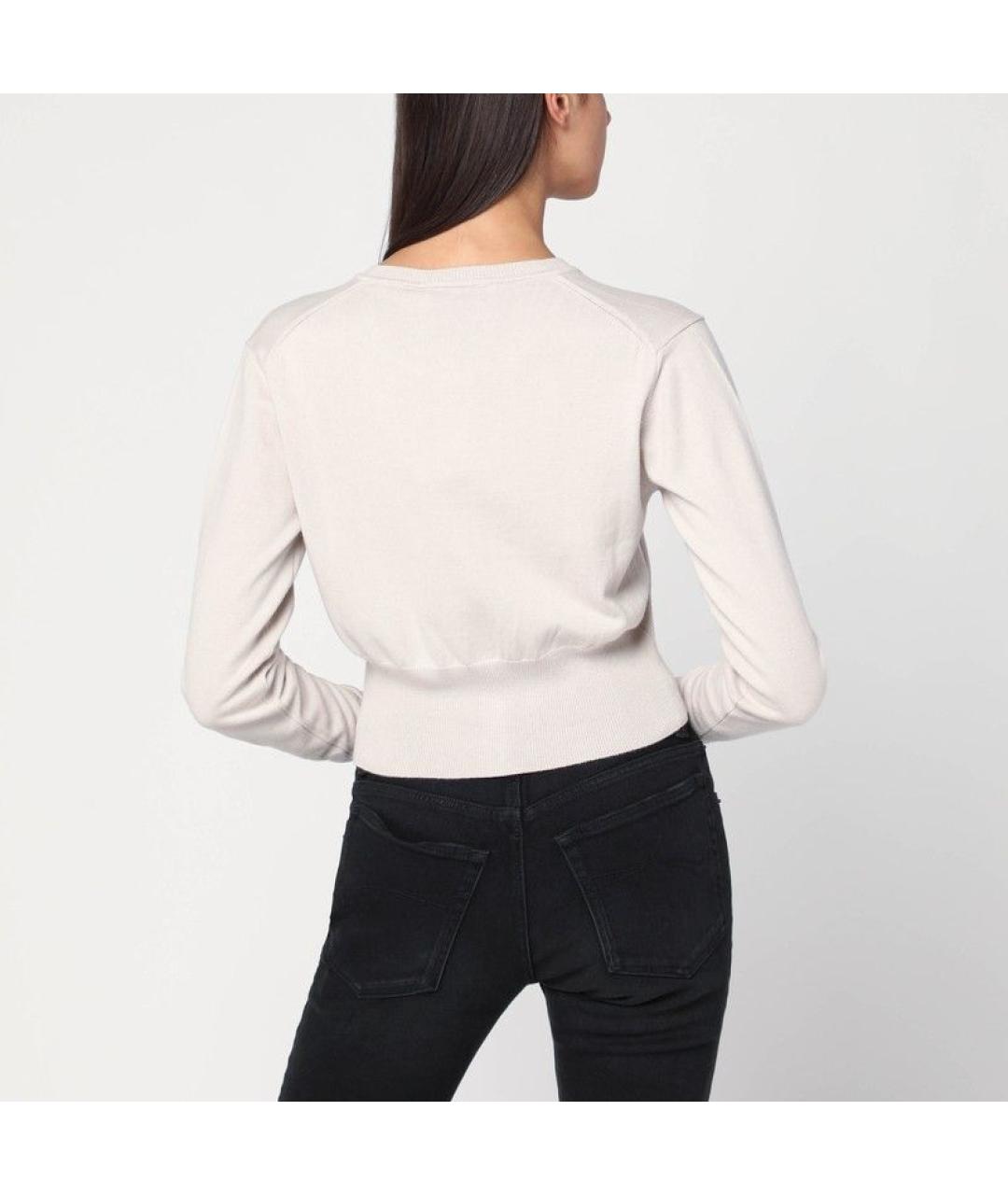 VIVIENNE WESTWOOD Белый хлопковый джемпер / свитер, фото 3