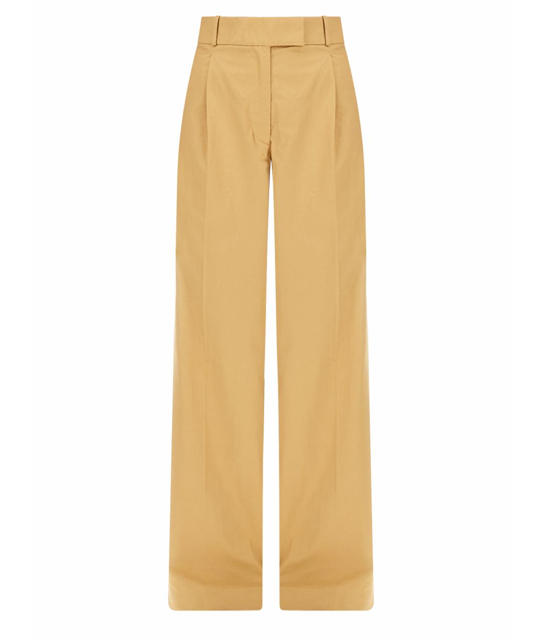 A.P.C. Бежевые хлопковые прямые брюки, фото 1