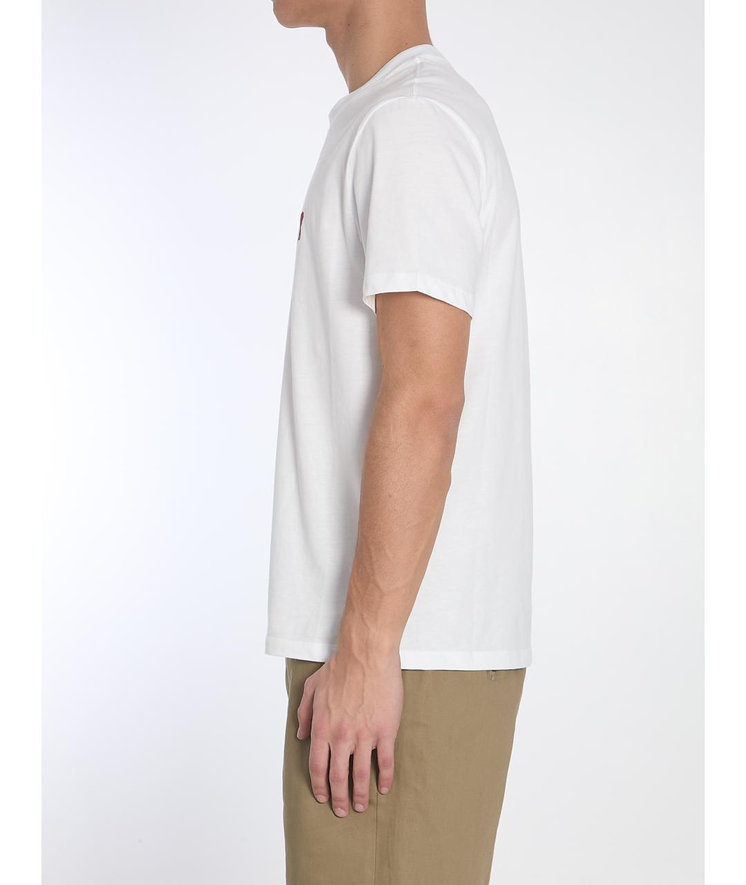 Ami Paris Белая хлопковая футболка, фото 3