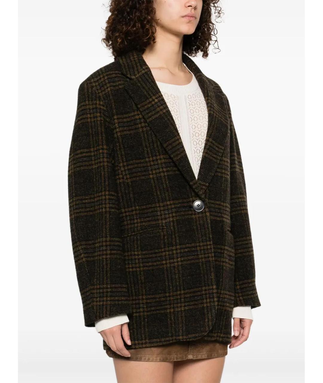ISABEL MARANT Коричневый шерстяной жакет/пиджак, фото 4