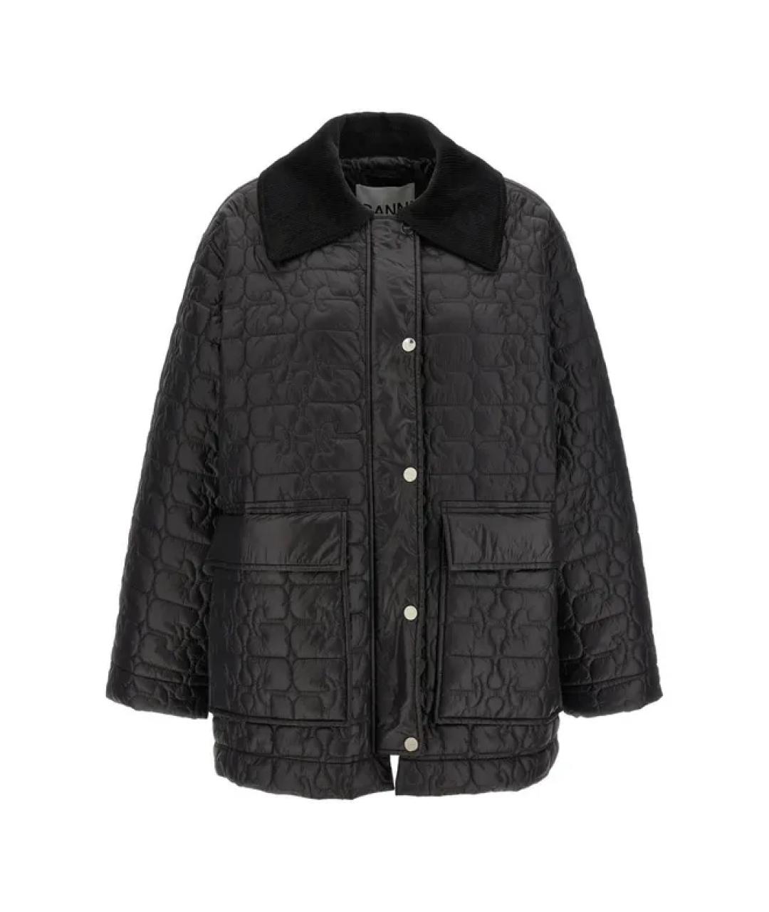 GANNI Черная полиамидовая куртка, фото 1