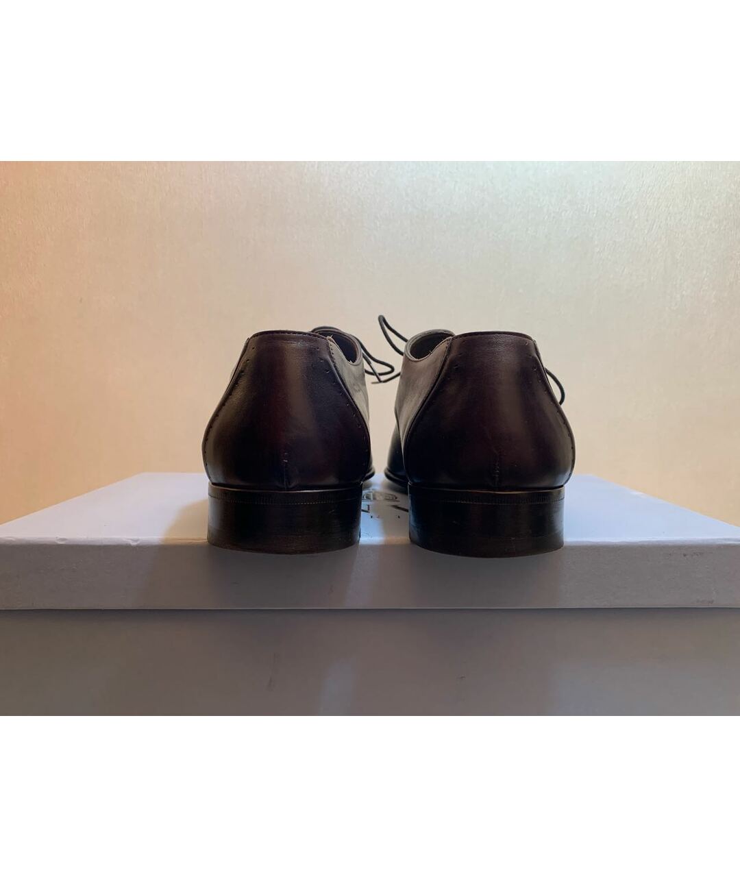 LANVIN Антрацитовые кожаные туфли, фото 4