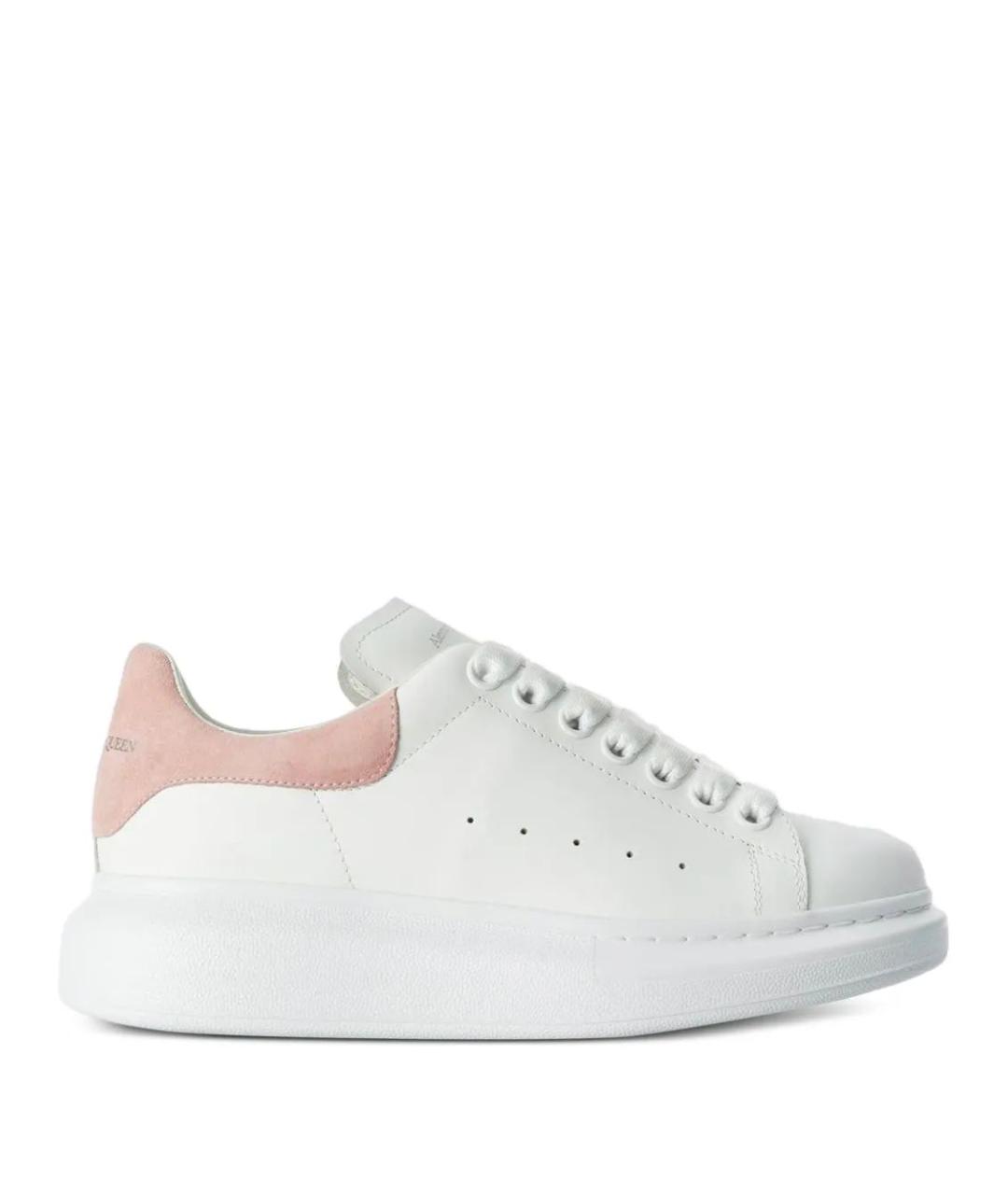 ALEXANDER MCQUEEN Белые кожаные кроссовки, фото 1