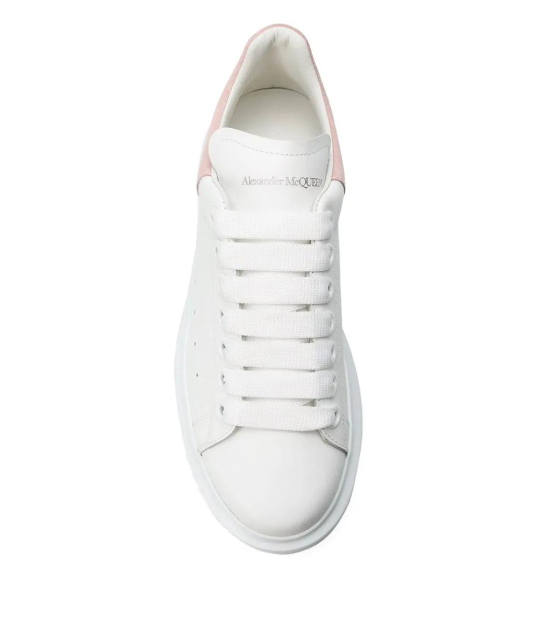 ALEXANDER MCQUEEN Белые кожаные кроссовки, фото 4