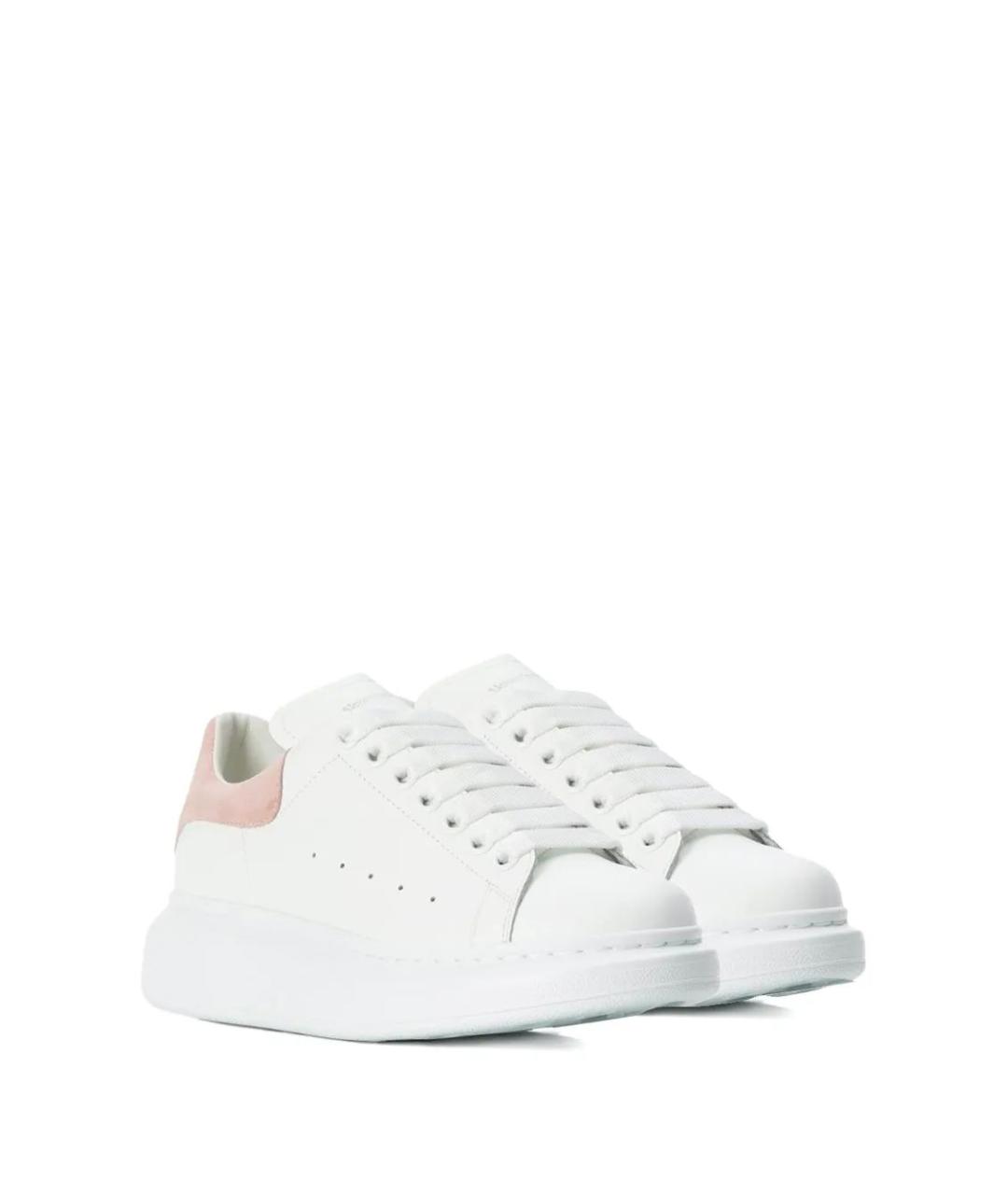 ALEXANDER MCQUEEN Белые кожаные кроссовки, фото 2