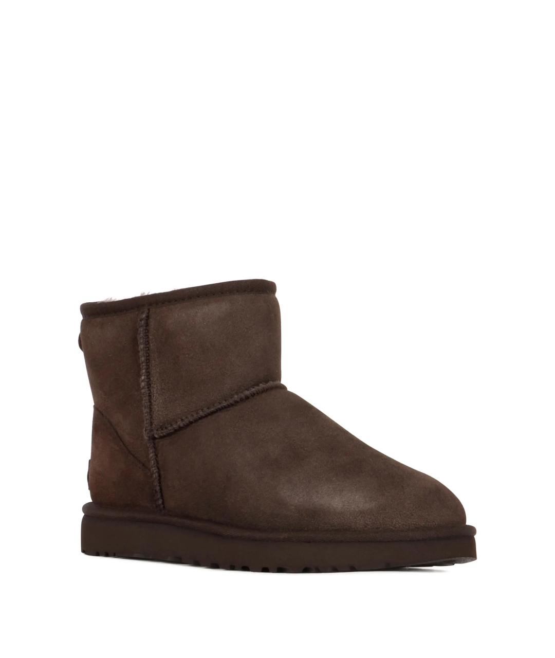 UGG AUSTRALIA Коричневые замшевые ботинки, фото 2