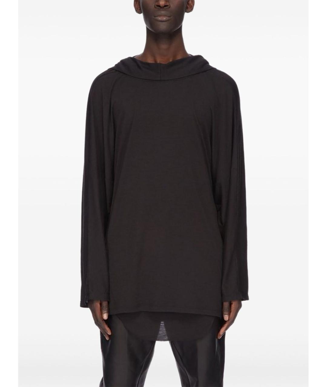 RICK OWENS Черный шерстяной джемпер / свитер, фото 4