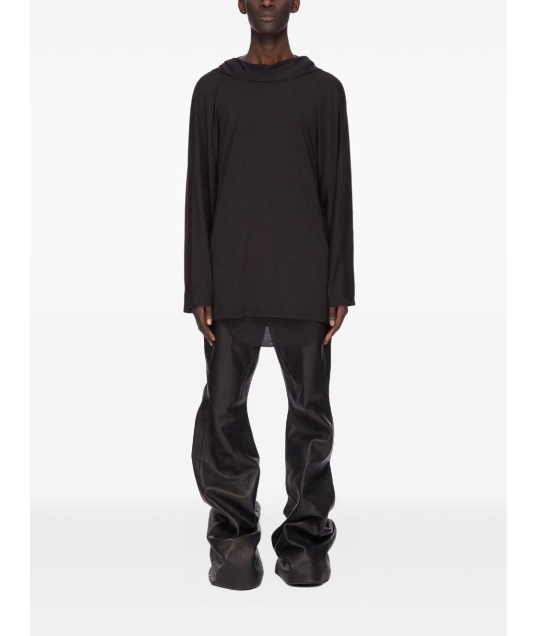 RICK OWENS Черный шерстяной джемпер / свитер, фото 2