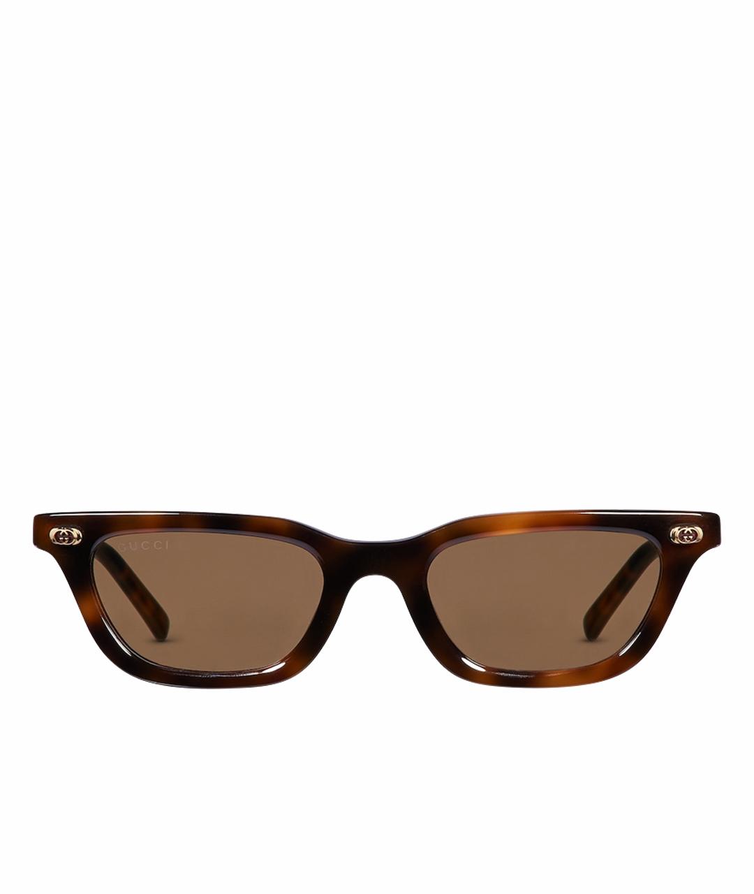GUCCI Коричневые солнцезащитные очки, фото 1