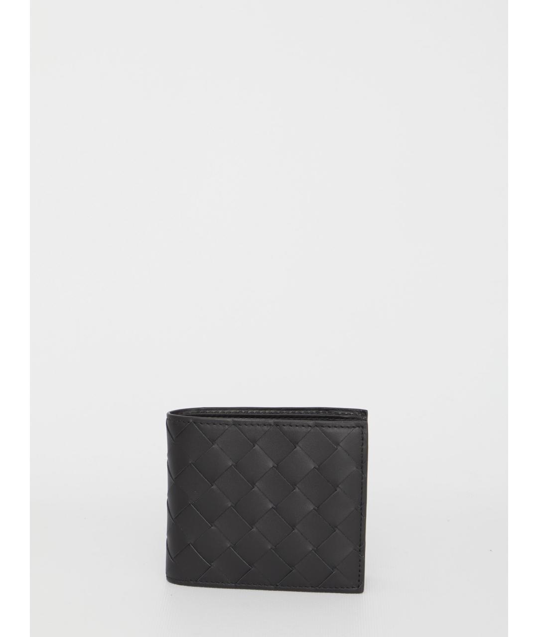 BOTTEGA VENETA Черный кожаный кошелек, фото 6