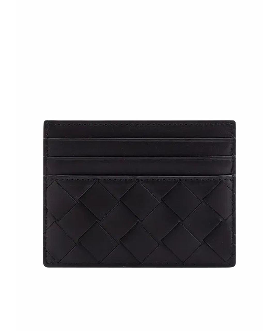BOTTEGA VENETA Черный кожаный кардхолдер, фото 1