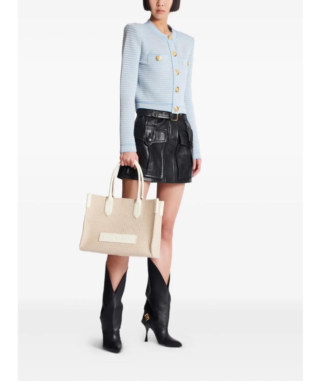 BALMAIN Бежевая сумка тоут, фото 2