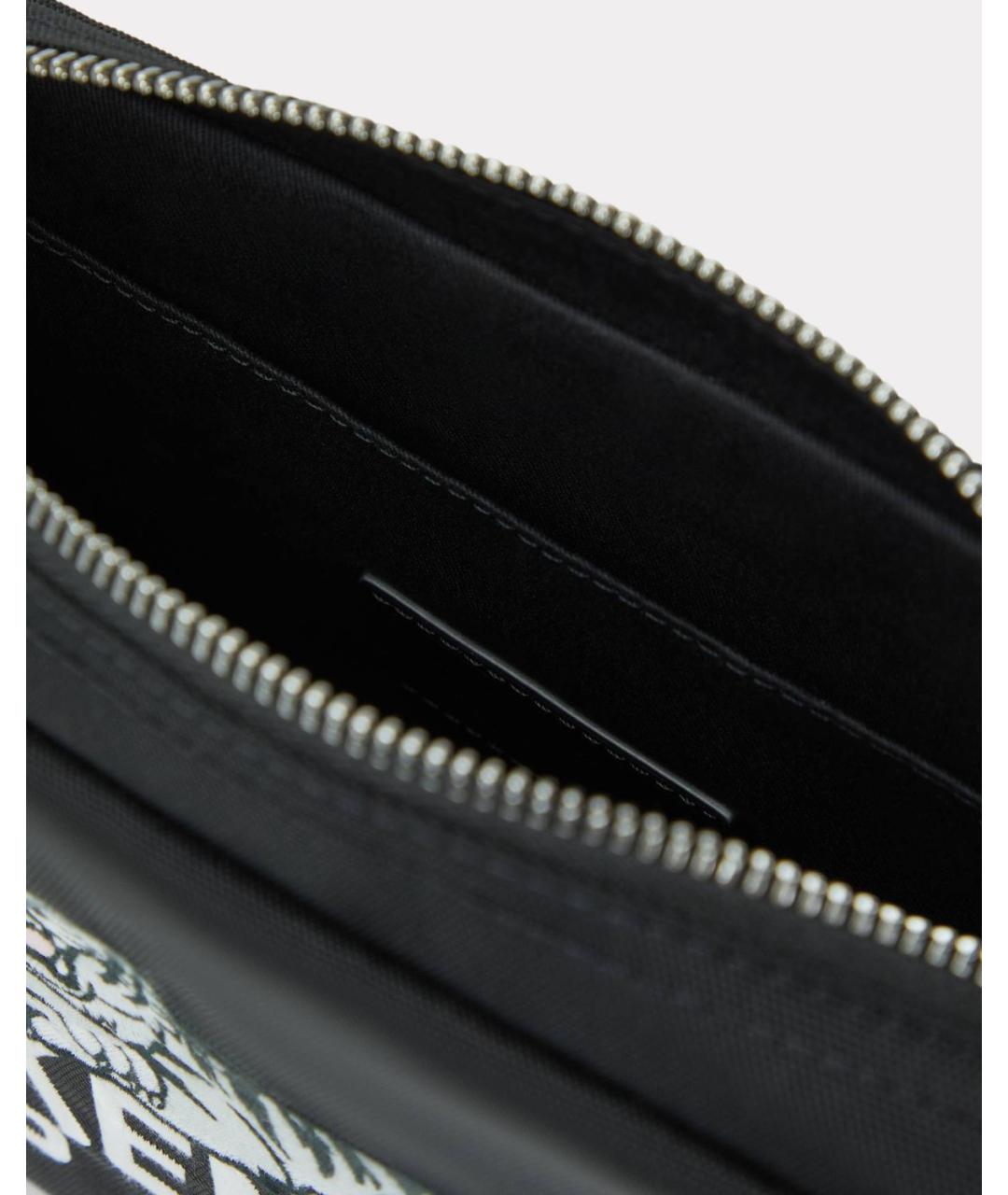 KENZO Черная синтетическая сумка на плечо, фото 4