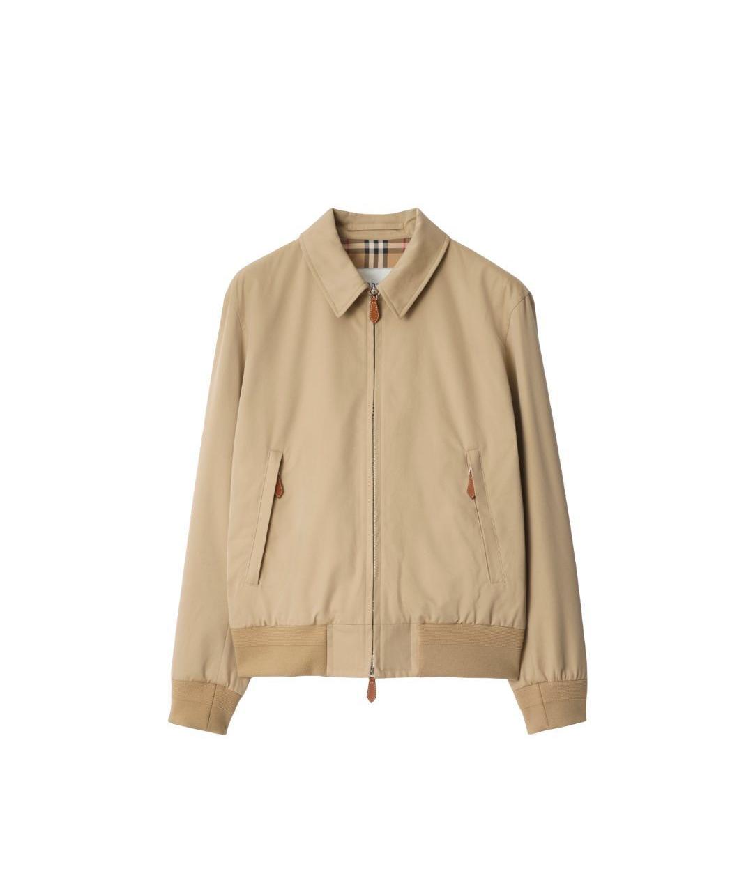 BURBERRY Бежевая хлопковая куртка, фото 1