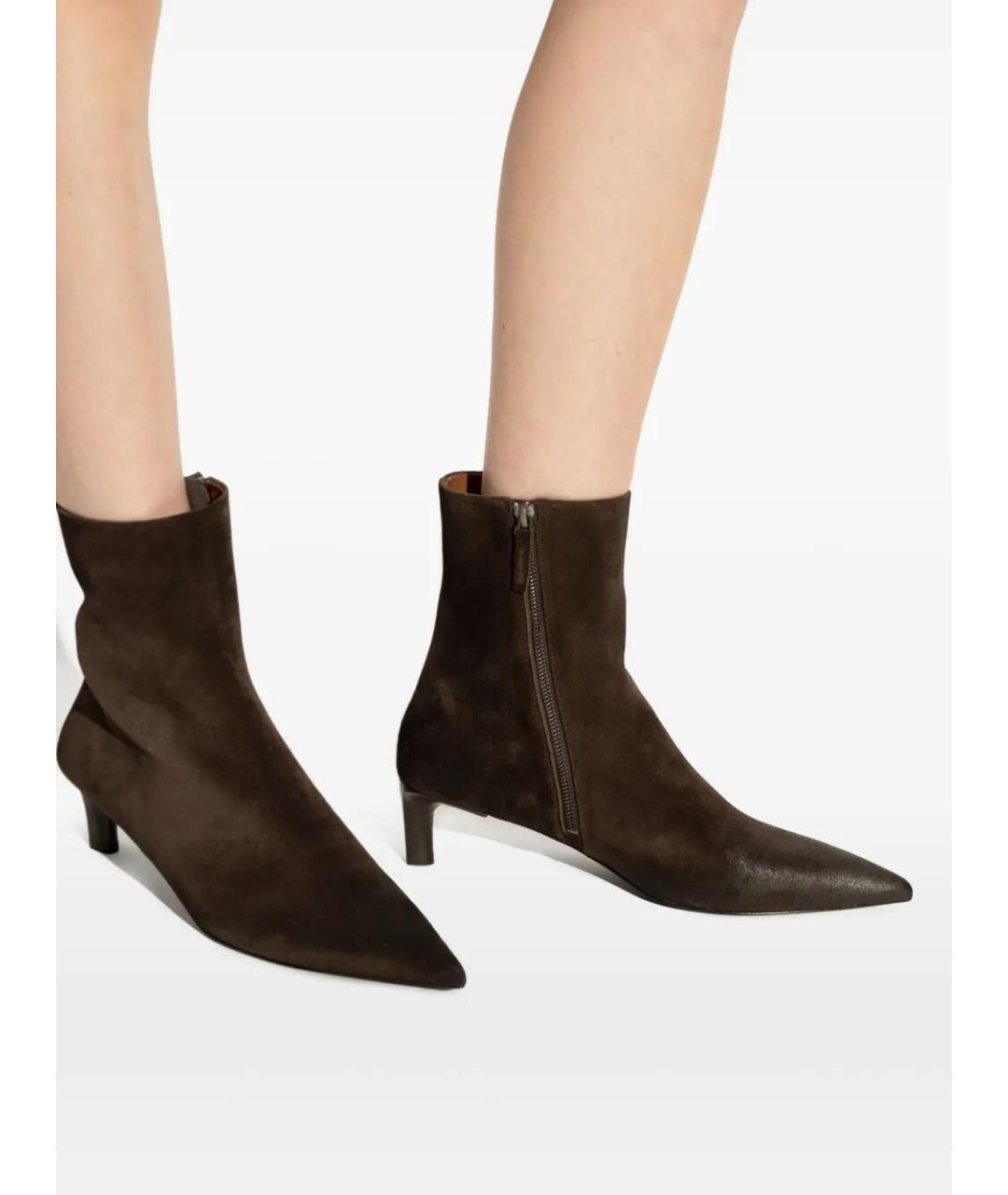 MARSELL Коричневые замшевые ботильоны, фото 3