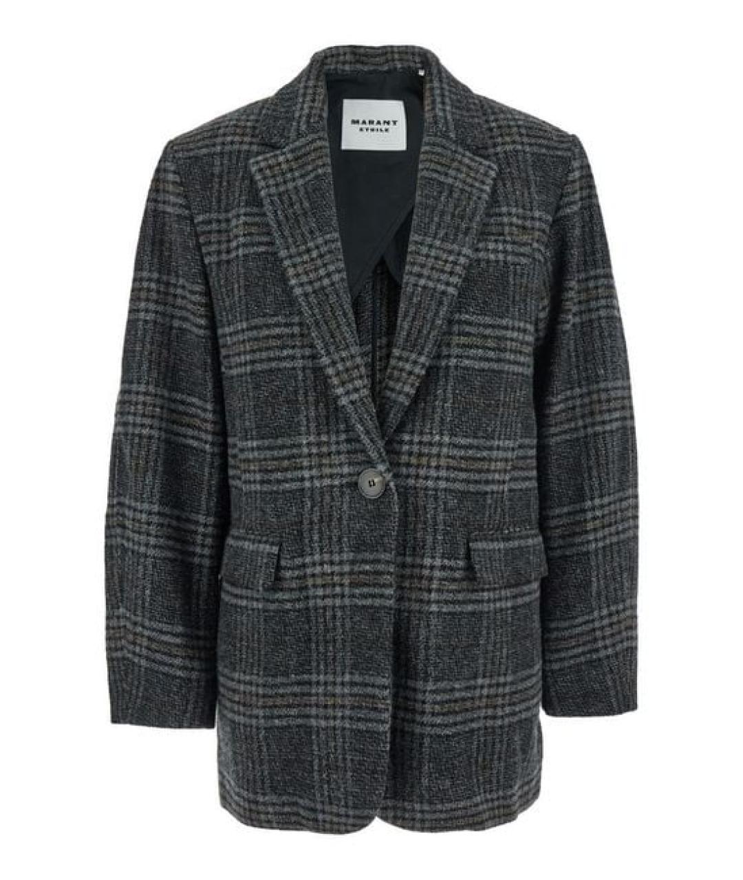 ISABEL MARANT Серый шерстяной жакет/пиджак, фото 1