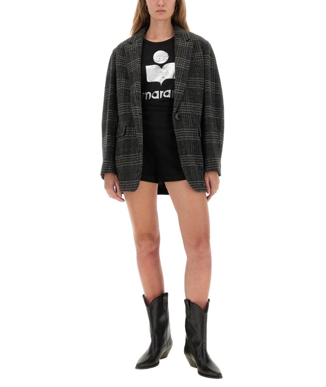 ISABEL MARANT Серый шерстяной жакет/пиджак, фото 5