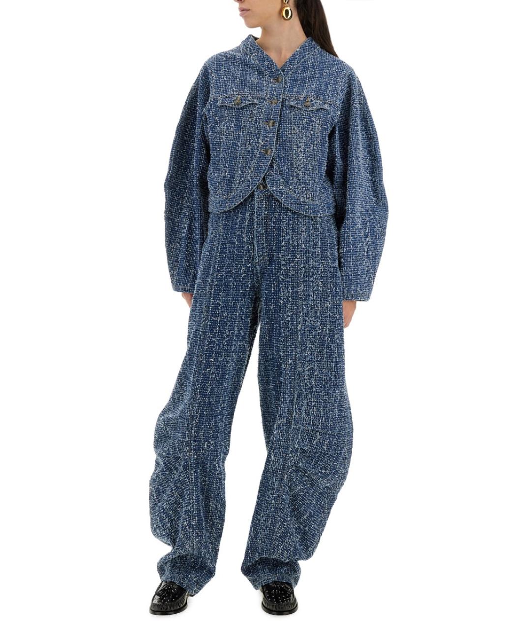 ROTATE Синяя хлопковая куртка, фото 3