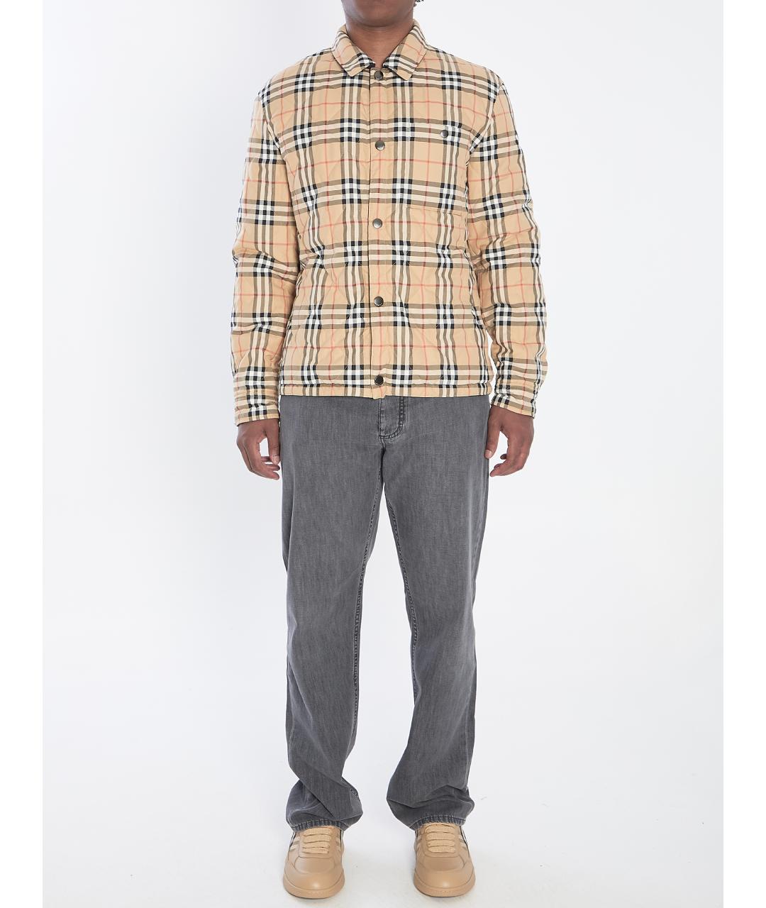 BURBERRY Черная полиамидовая куртка, фото 6