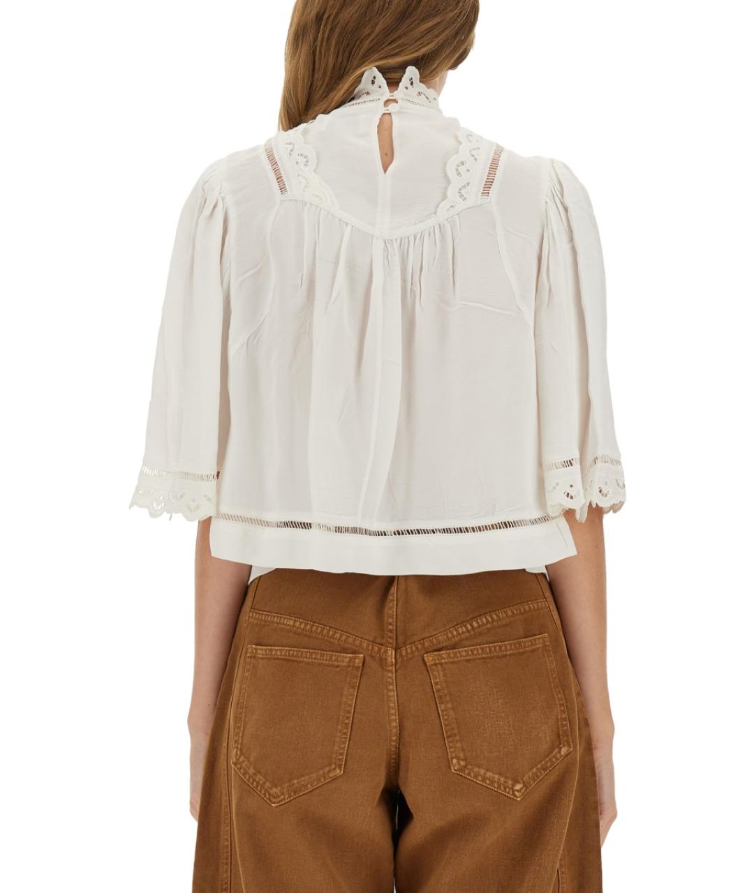 ISABEL MARANT Белая вискозная рубашка, фото 3