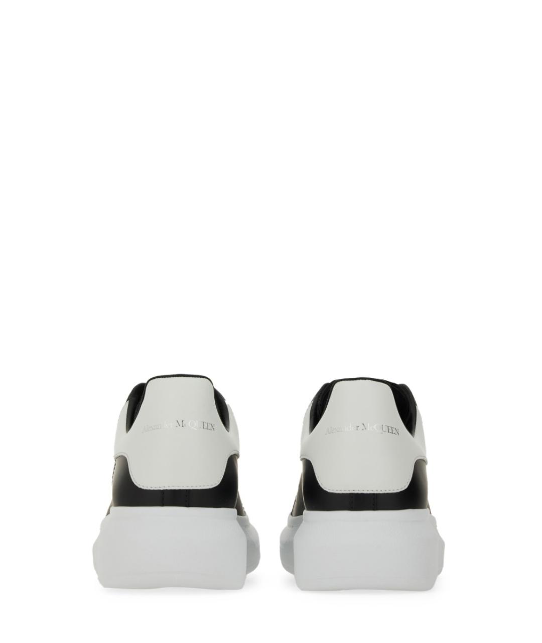 ALEXANDER MCQUEEN Черные кожаные низкие кроссовки / кеды, фото 6