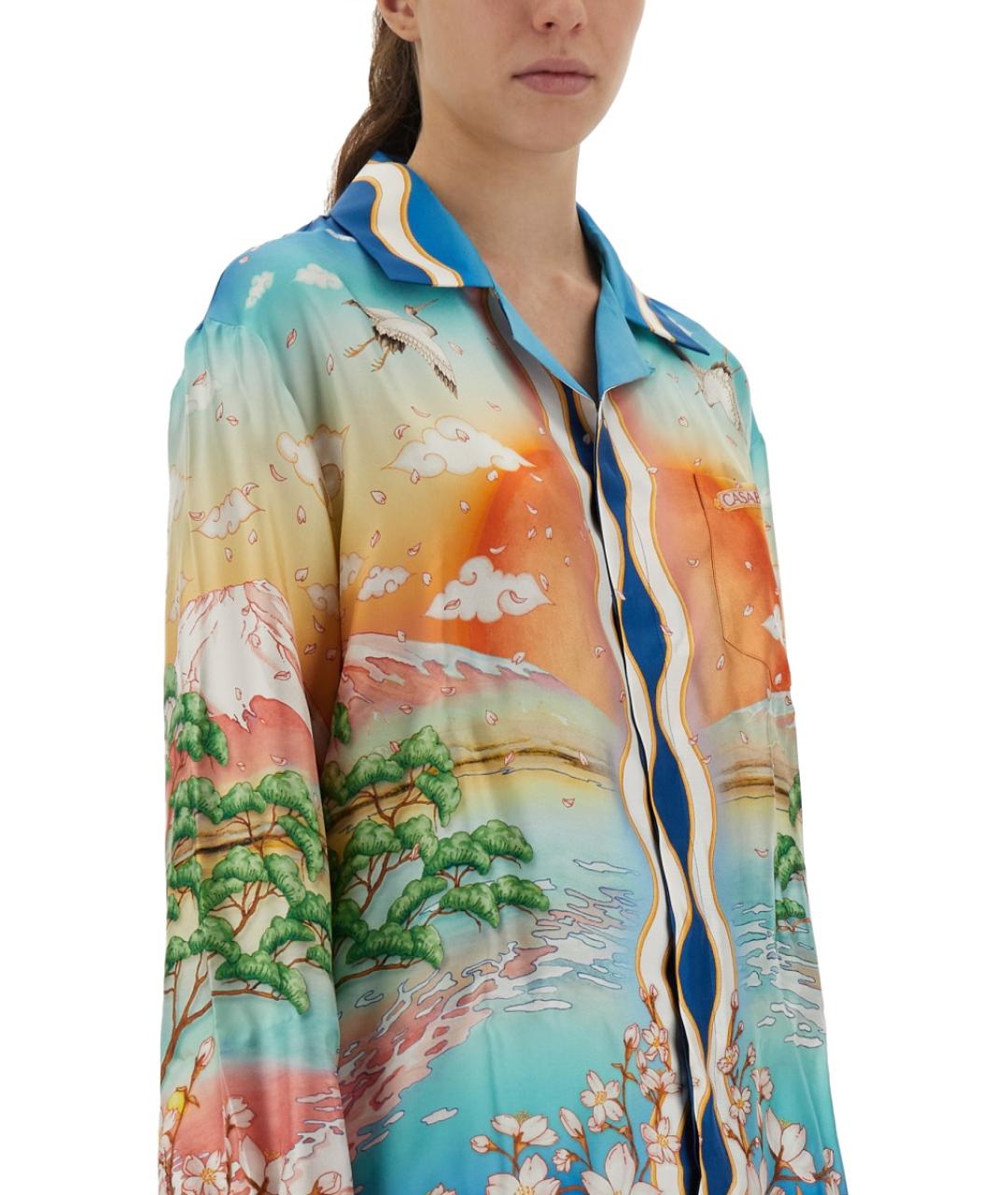 CASABLANCA Мульти шелковая рубашка, фото 3