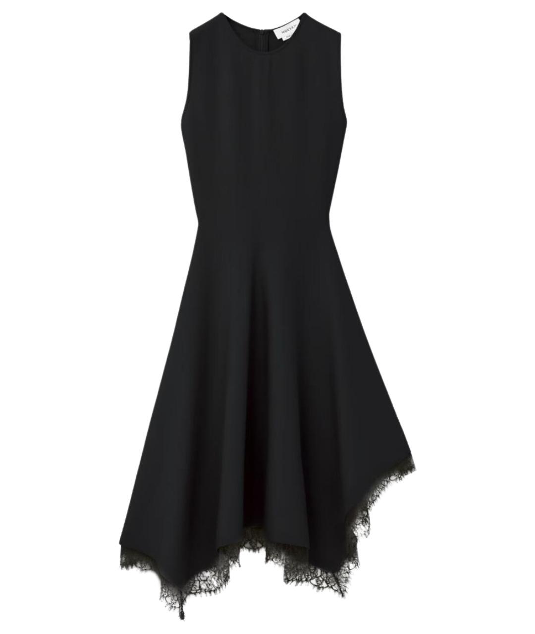 ALEXANDER MCQUEEN Черное вискозное вечернее платье, фото 1